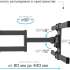 Кронштейн для телевизора Kromax CORBEL-10, 32-75", настенный, поворот и наклон,  титан [90594]